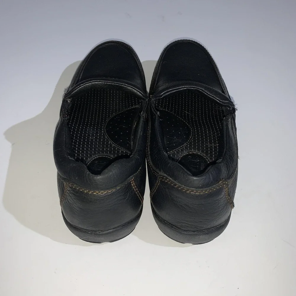 Born Shoes Mens Size 9 Black Leather Slip On Loafers Casual Comfort H13703